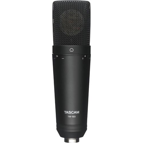 Tascam TM-180 Studio Condenser Microphone With Shockmount Hard Case And Zippered Soft Case