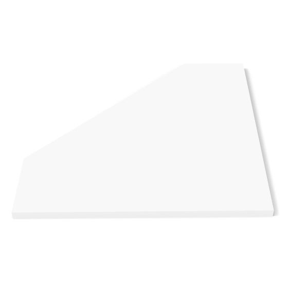 Glorious MODULAR-SIDE-ADAPT Modular Side Rack Adapter For Workstation to a Workbench (White)