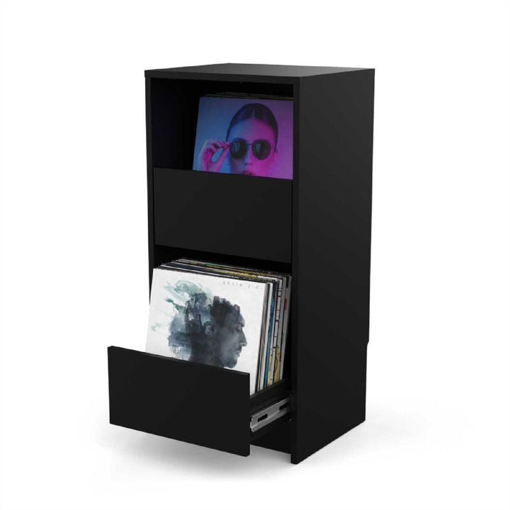 Glorious VINYL VAULT With Drawers (Black)
