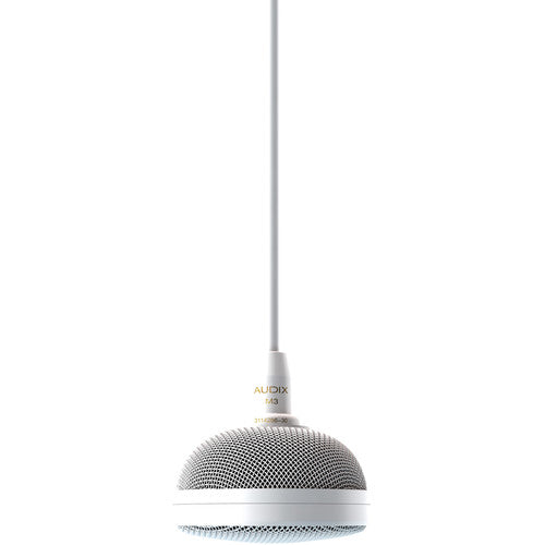Audix M3 Tri-Element Hanging Ceiling Microphone w/ 6' Cable - White