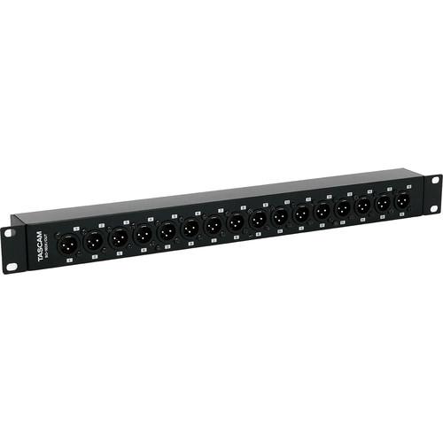 Tascam BO-16DXOUT Rackmount 16-Channel DB25 To XLR Male Adapter