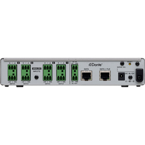 Tascam MM-4D/IN-E 4-Channel Mic/Line Input Dante Converter with Built-In DSP Mixer