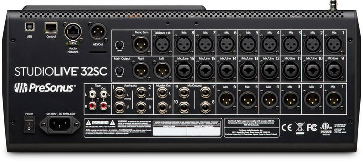 PreSonus StudioLive 32SC Series III 40 mixing channels