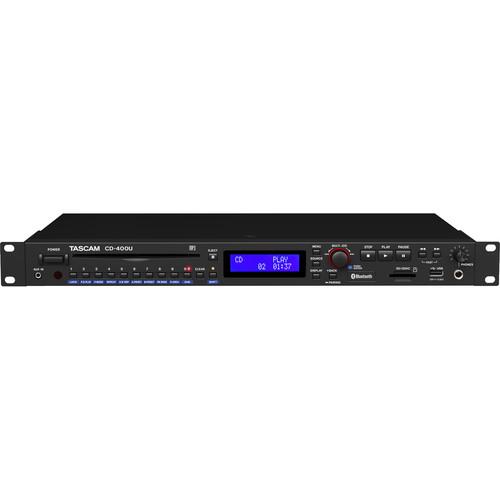 Tascam CD-400U CD SD USB Player With Bluetooth And Am/Fm Tuner