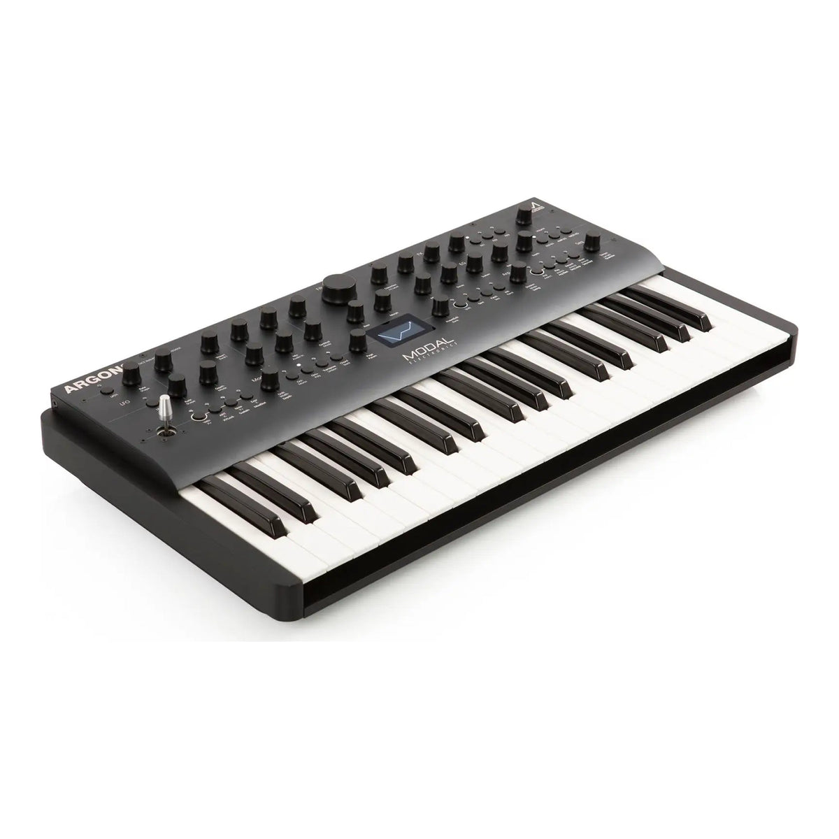 Modal Electronics Argon8 37-key wavetable synthesizer, three-quarter view