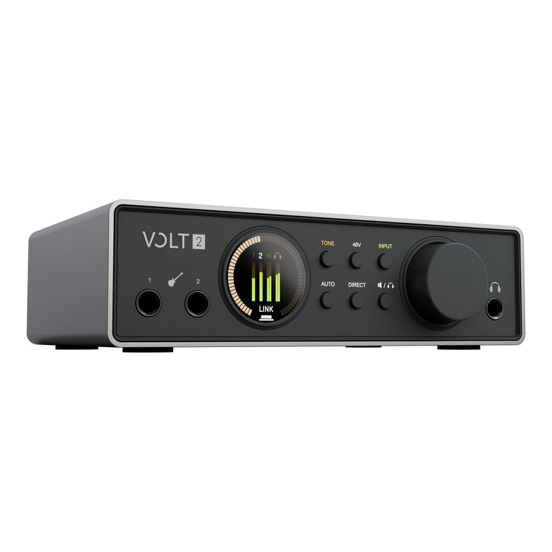 Universal Audio Volt 2 Gen 2 USB audio interface, three-quarter view