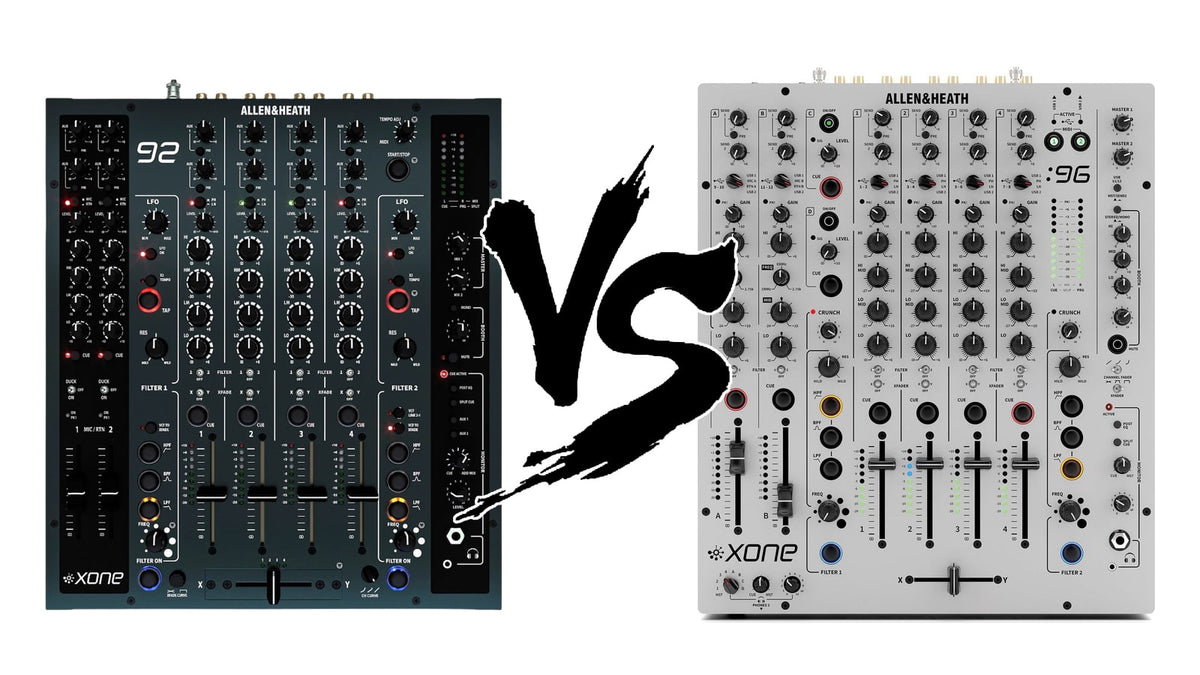 Allen and Heath Xone:92 MK2 vs Xone:96 Canada 2026