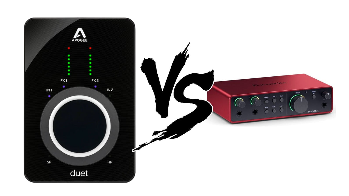 Apogee Duet vs Focusrite Scarlett 2i2 Canada 2026