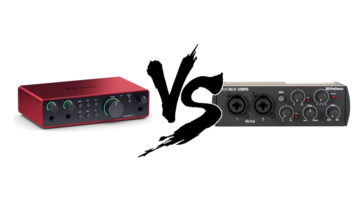 Focusrite Scarlett 2i2 vs PreSonus AudioBox USB 96 Canada 2026