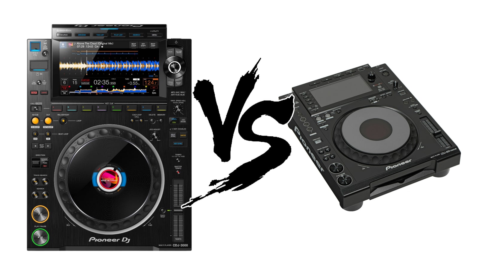 CDJ-3000 vs CDJ-900 Nexus