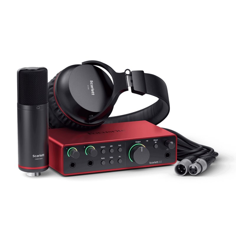 Focusrite Scarlett 2i2 Studio 4th Gen Recording Bundle - Recording & Mixing Kits
