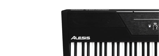 Close-up of Alesis digital keyboard highlighting keys for professional music instruments Toronto collection