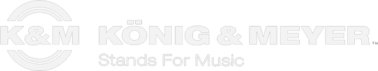 König & Meyer music stands logo representing high-quality German engineered stands and accessories