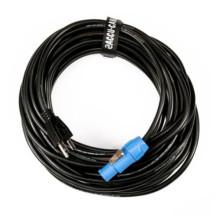 ADJ Locking Power Connector to Edison Cable - 50ft