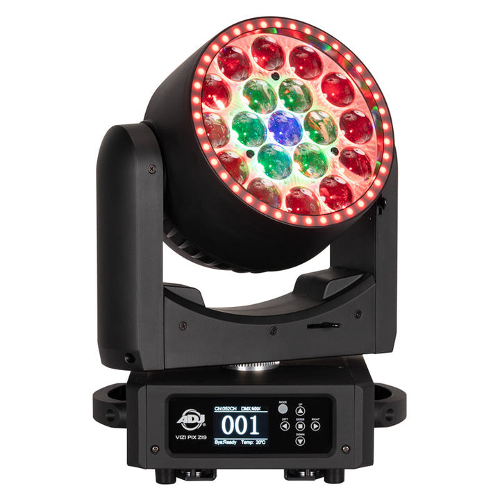 ADJ Moving Head (Wash + LED Ring) with 19 x 30W RGBL LED