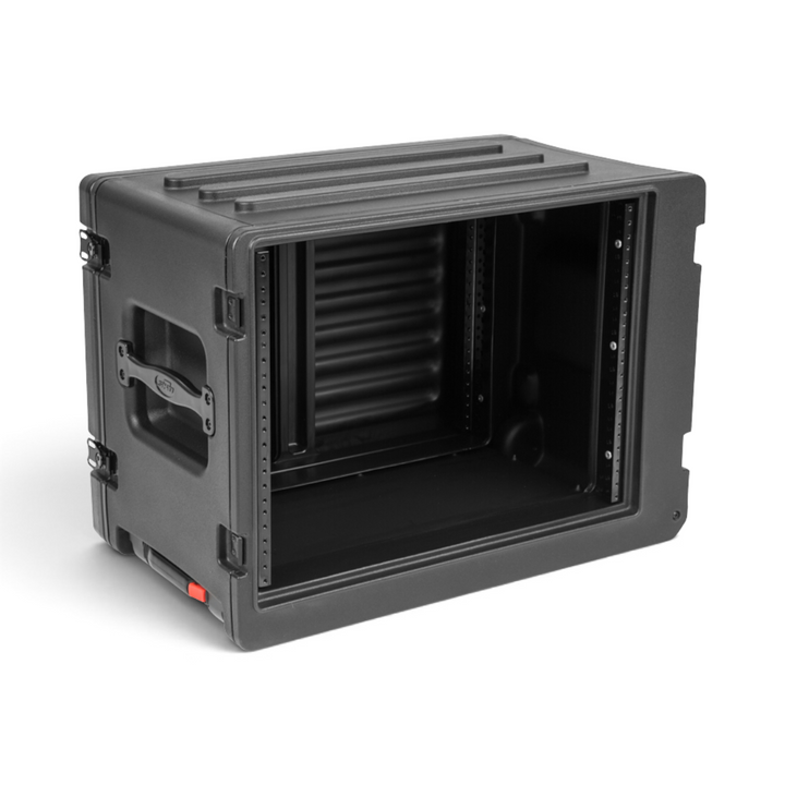 SKB SKB 1SKB-R8SW 8U rSeries Shallow Rolling Rack (Black) - Cases & Transport Accessories