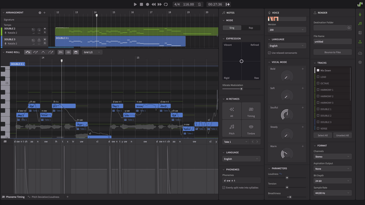 DREAMTONICS Dreamtonics Synthesizer V Pro Eng Bdl 3 Voices