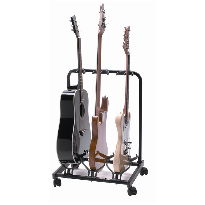 Quik Lok GS430 Universal 3-Slot Electric/Acoustic Guitar Stand - Guitar Stands