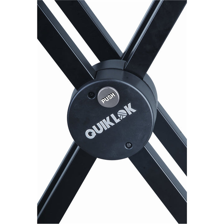 Quik Lok QL742 Double Tier X-Style Double Braced Keyboard Stand - Stands & Arms Accessories