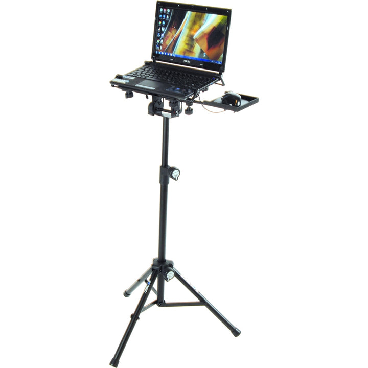 Quik Lok LPH004 Fully Adjustable Tripod-Base Universal Laptop Holder - Stands & Arms Accessories