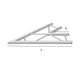 Global Truss F32-IB-4058H 2-Way 45° I-Beam Corner for F32 - Horizontal
