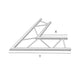 Global Truss F32-IB-4059H 2-Way 60° I-Beam Corner for F32 - Horizontal