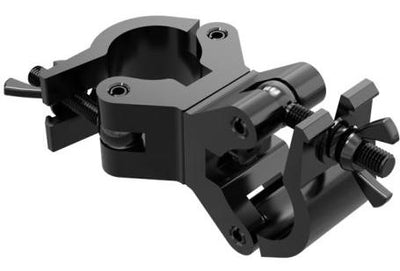 Global Truss X-PRO-SWIVEL-CLAMP/SLB Stainless Steel 2in Dual Swivel Clamp - 1100lb Rated (Black)