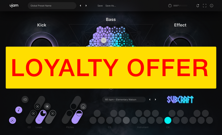 UJAM UJAM SUBCRAFT Loyalty Offer