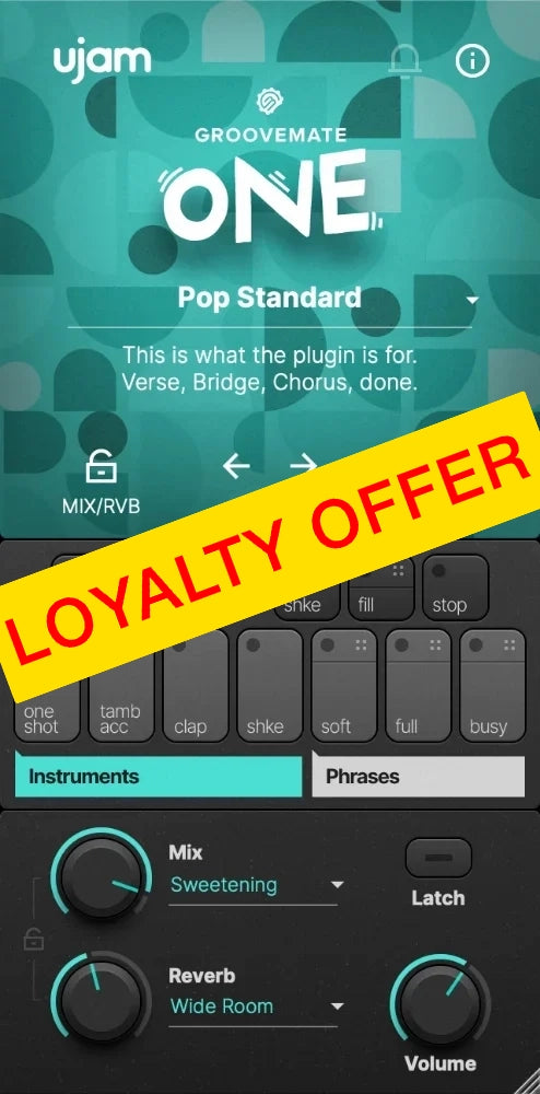 UJAM UJAM GROOVEMATE ONE Loyalty Offer