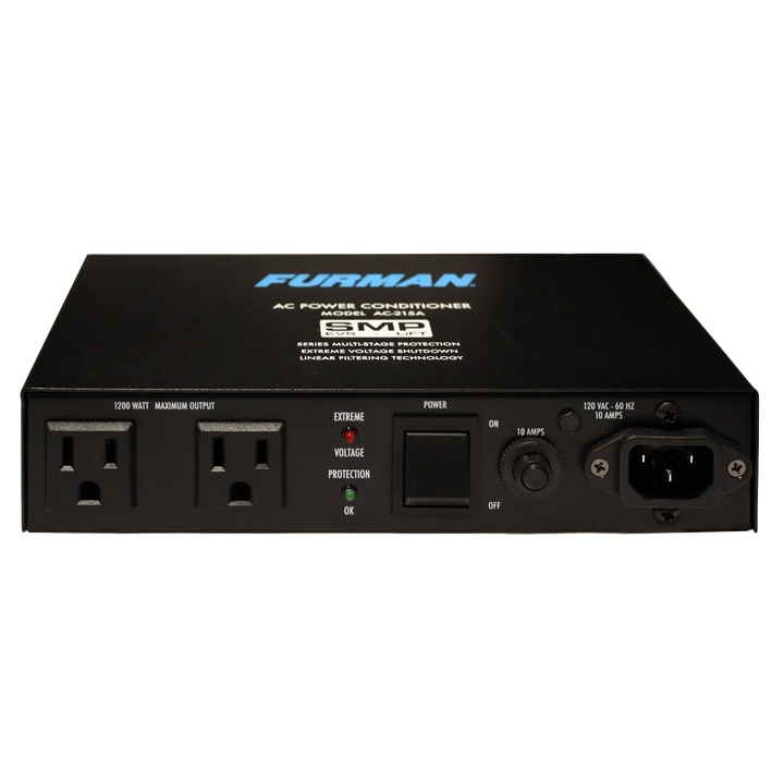 Furman Compact 10 Amp Power Conditioner with Auto-Resetting Voltage Protection AC-215A