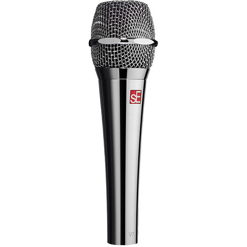 SE Electronics V7/CHROME Studio-grade Handheld Microphone Supercardioid in Chrome – front view