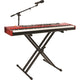 Quik Lok Quik Lok QL746 X-Style Adjustable Single Tier Double-Brace Heavy Duty Keyboard Stand