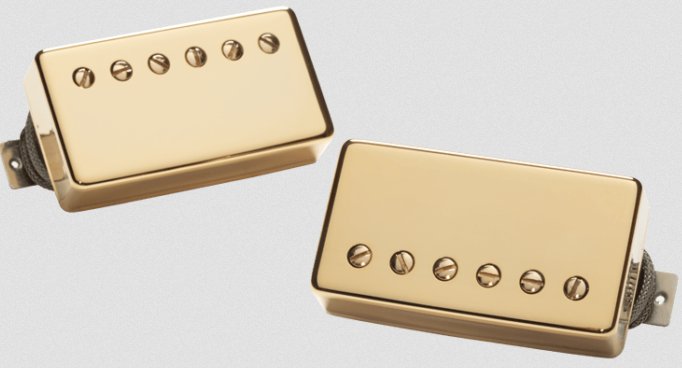 Seymour Duncan Seymour Duncan APH-2s Slash Signature Humbucker Pickup Set (Gold Cover, Single-Conductor, Long Legs)