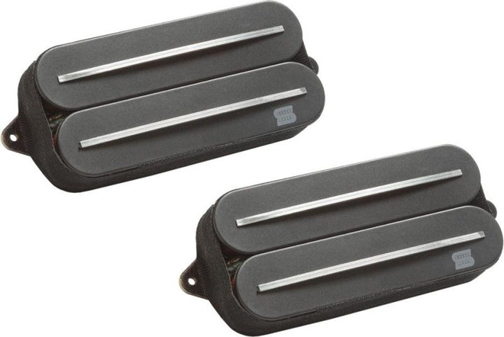 Seymour Duncan Seymour Duncan Wes Hauch Jupiter Rails Humbucker Pickup (Set, 6-String, Black with Steel Rails)