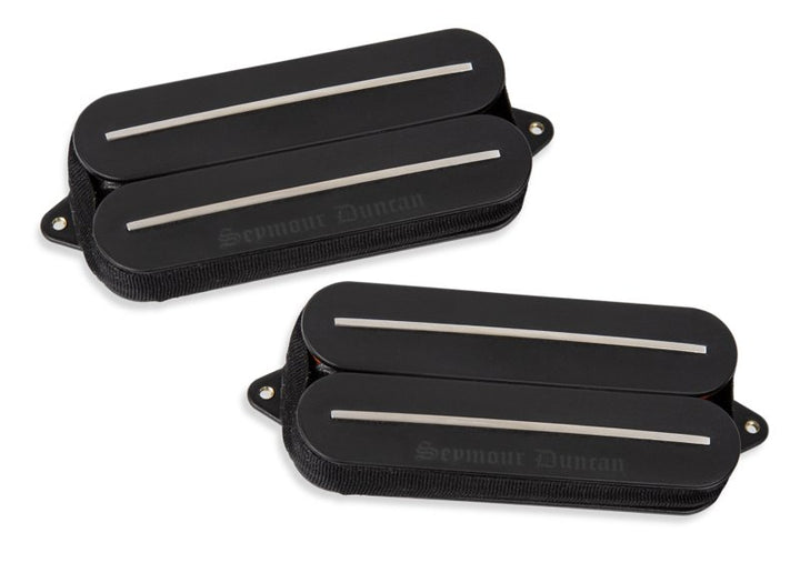 Seymour Duncan Seymour Duncan Black Winter Rails Humbucker Pickup (Set, 7-String, Black with Steel Rails)
