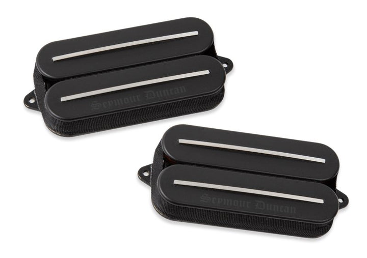 Seymour Duncan Seymour Duncan Black Winter Rails Humbucker Pickup (Set, 6-String, Black with Steel Rails)
