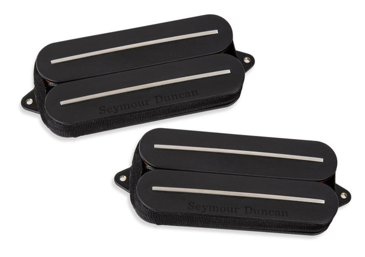 Seymour Duncan Seymour Duncan Nazgûl Sentient Rails Humbucker Pickup Set (7-String, Black with Steel Rails)