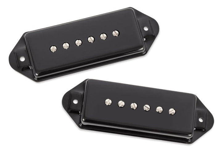 Seymour Duncan Seymour Duncan Hot P90 Silencer Pickup Set (Dog Ear, Black Cover)