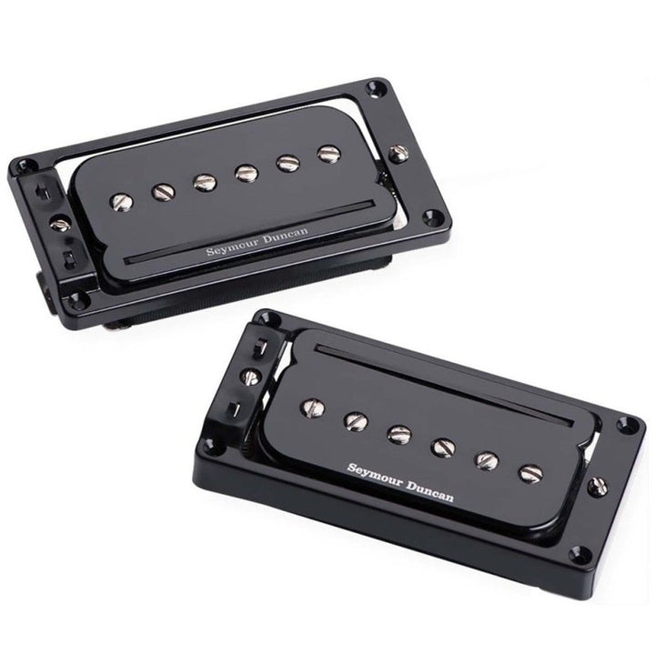 Seymour Duncan Seymour Duncan P-Rails Pickup Set with Triple Shot Rings (Arched, Black)