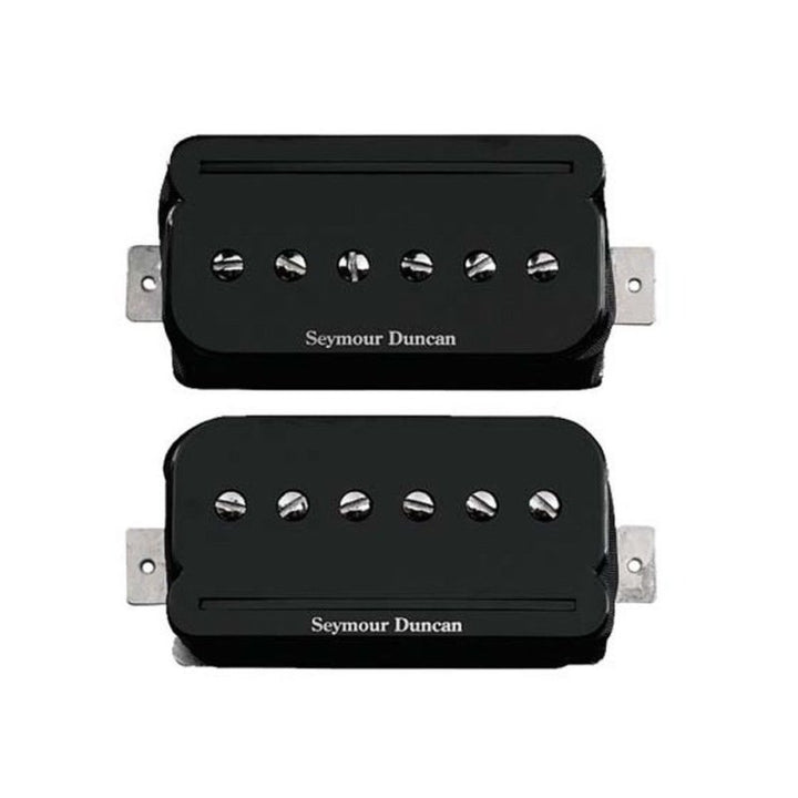 Seymour Duncan Seymour Duncan P-Rails Pickup Set with Triple Shot Rings (Arched, Black)