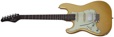 Schecter Nick Johnston Traditional HSS 10th Anniversary Electric Guitar (Left-Handed, Atomic Saffron)