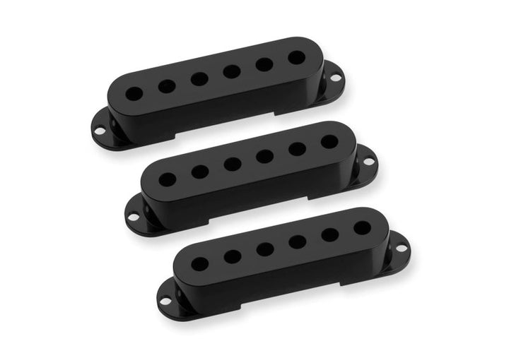Seymour Duncan Seymour Duncan Strat Pickup Cover Set (Black, No Logo)