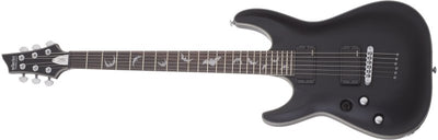 Schecter Damien Platinum-6 Electric Guitar (Left-Handed, Satin Black)