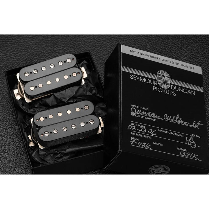 Seymour Duncan Seymour Duncan Duncan Custom Limited Edition 50th Anniversary Custom Shop Humbucker Set (Black)