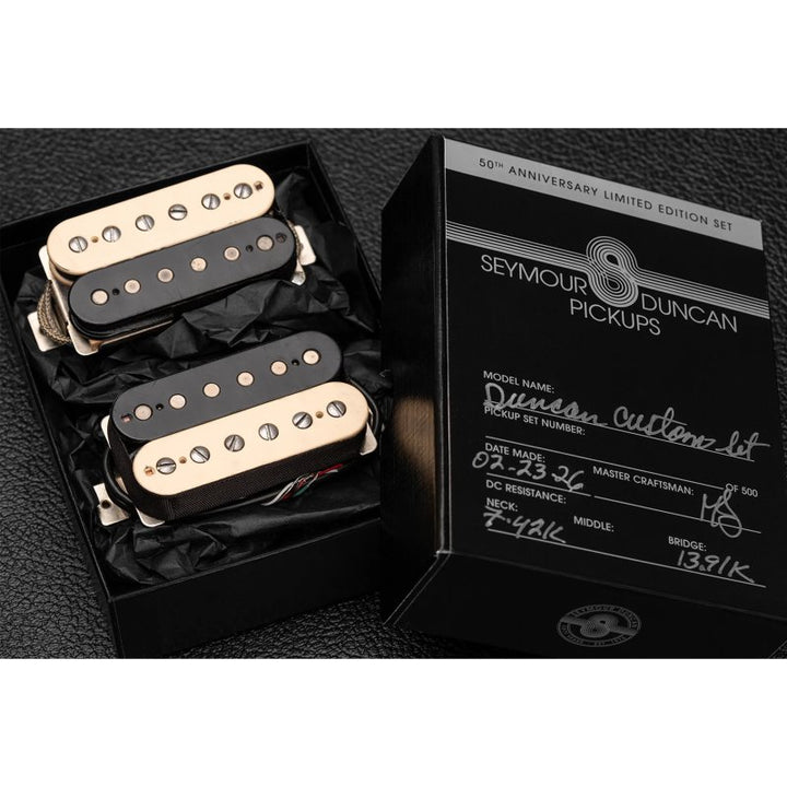 Seymour Duncan Seymour Duncan Duncan Custom Limited Edition 50th Anniversary Custom Shop Humbucker Set (Zebra)