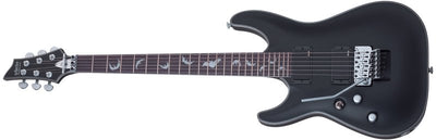 Schecter Damien Platinum-6 FR Electric Guitar (Left-Handed, Satin Black)