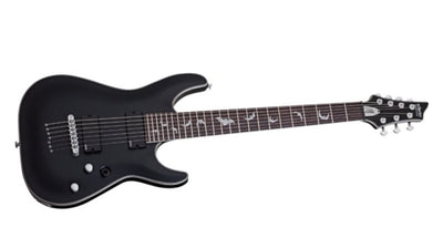 Schecter Damien Platinum-7 7-String Electric Guitar (Satin Black)
