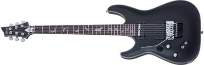 Schecter Damien Platinum-6 FR S Electric Guitar (Left-Handed, Satin Black)