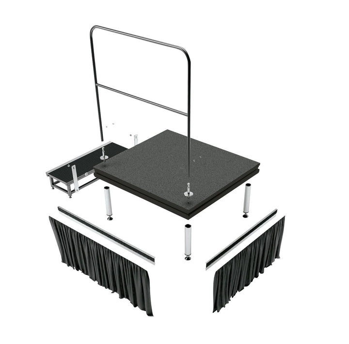 K&M K&M 11990 Black Conductor Podium