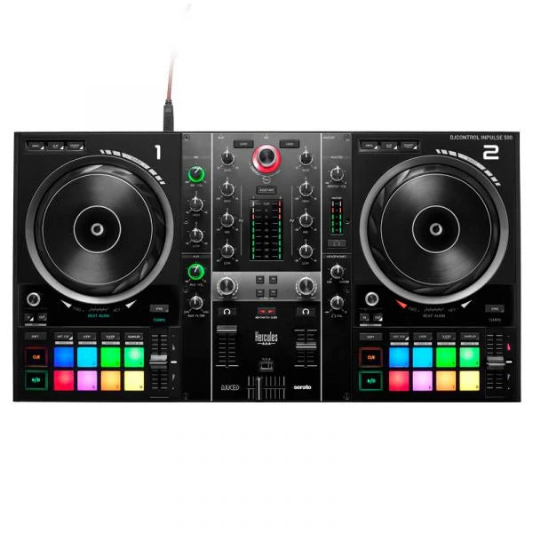 Hercules DJCONTROL INPULSE500 2-Channel DJ Controller With DJUCED (Black)